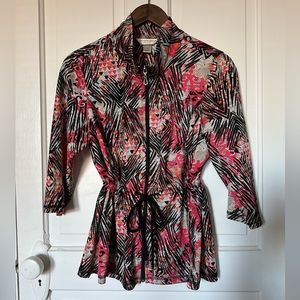 Christopher & Banks Mesh Athleisure Jacket - Women's Petite Medium